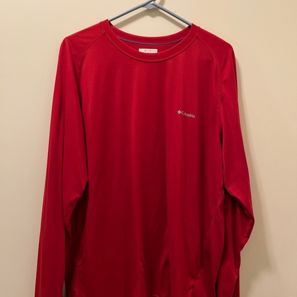 Columbia Red Long Sleeve Shirt - Picture 1 of 3